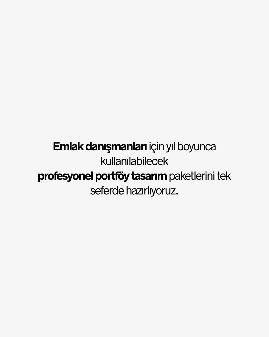 Emlak Portföy Tasarım Paketi
