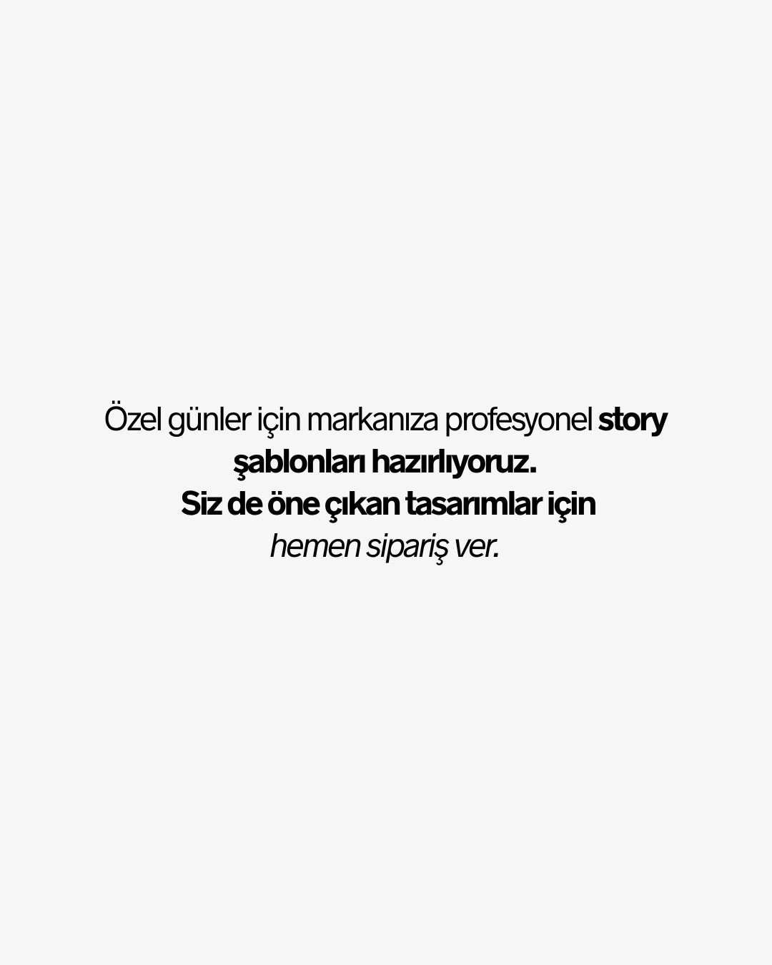 Özel Gün Tasarım Paketi